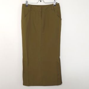NWT Urban Outfitters Army Green Midi Skirt, size M